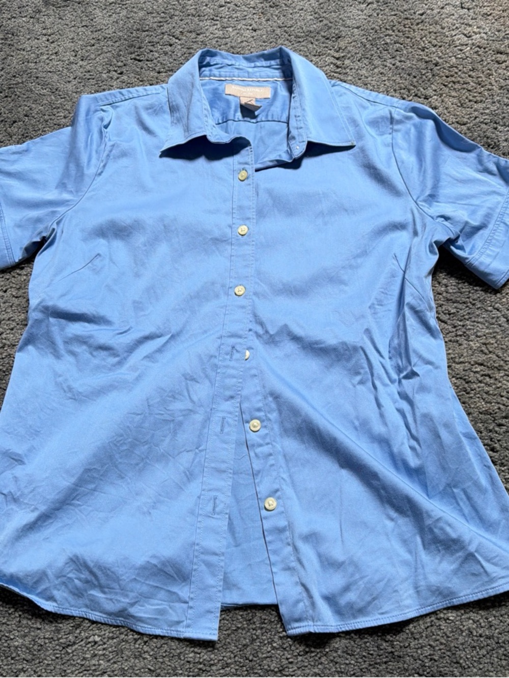 Youth Boys Banana Republic Blue Short-Sleeve Shirt